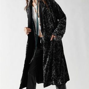 FREE PEOPLE VELVET WILD NIGHTS DUSTER